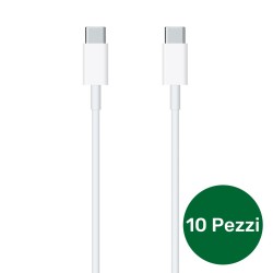 10 x Cavo dati compatibile Type-C/Type-C (Bulk - Bianco)